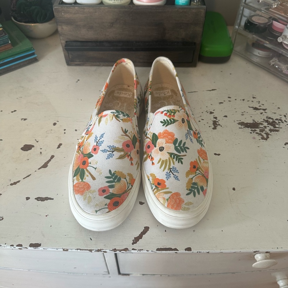 Ked’s x Rifle Paper Floral Slip-On Canvas Shoes - Picture 1 of 4